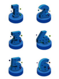 阿拉伯数字免抠素材