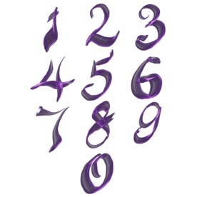 阿拉伯数字免抠素材