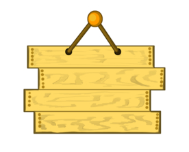 横牌吊牌免抠素材