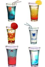 果汁饮料奶茶免抠素材