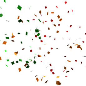 彩色纸屑碎屑免抠素材