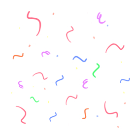 彩色纸屑碎屑免抠素材