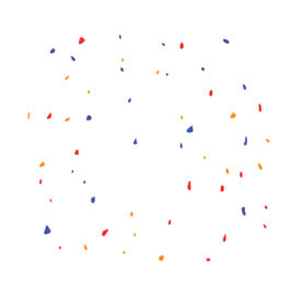 彩色纸屑碎屑免抠素材