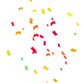 彩色纸屑碎屑免抠素材