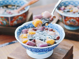 红豆芋圆烧仙草