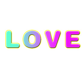 爱的主题字体