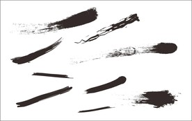 矢量水墨  线条  黑色线