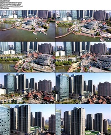 航拍江宁百家湖亲子乐园沙滩摩天