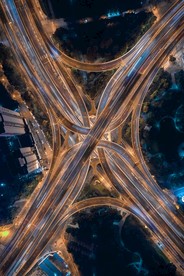 立交桥夜景