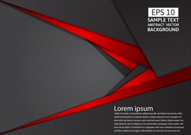 红色和黑色质感抽象几何背景