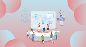 2.5D在线教育插画