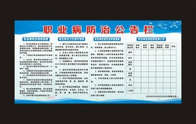 职业病防治公告栏