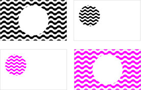 几何元素波纹简约名片