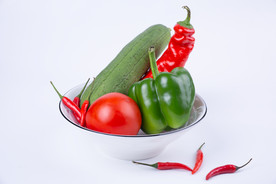 果蔬综合圆椒辣椒黄瓜水瓜