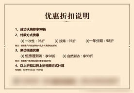 优惠折扣