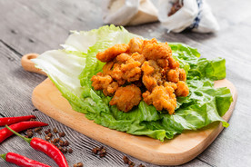 鸡米花美食海报香酥鸡米花