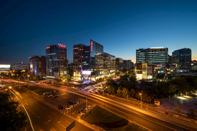 中关村商业区夜景