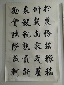 书法毛笔字