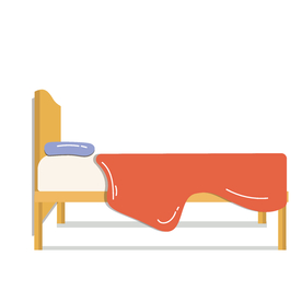 卡通床侧面