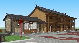 彝族风格旅游服务中心