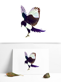 飞翔的小鸟手绘高清图