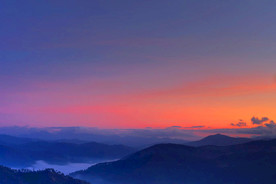 天空 山