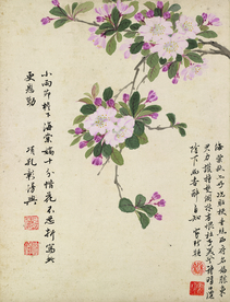明朝项圣漠 花卉图七卷