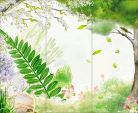 橱窗海报风景图