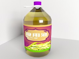 食用油模型vray渲染