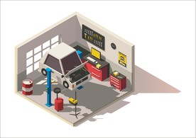 汽修店剖面图