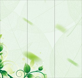 梦幻绿色橱窗海报