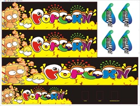 爆米花机彩贴 爆米花公仔