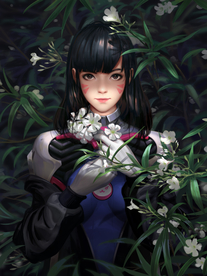 CG二次元可爱性感美女插画图片