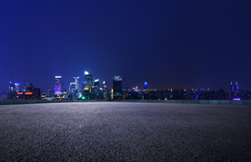 城市夜景公路