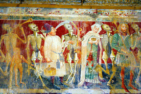 死亡之舞在伊斯特拉的教堂绘画