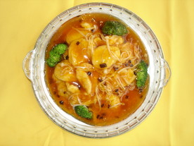 金针菇烩蛋黄豆腐