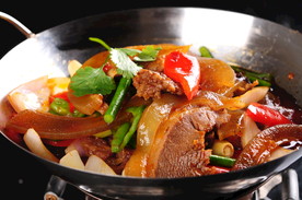 干锅带皮黄牛肉 干锅黄牛肉