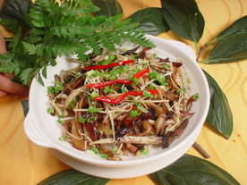 芋丝蒸腊味
