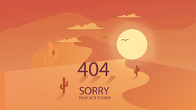 404错误 沙漠 仙人掌