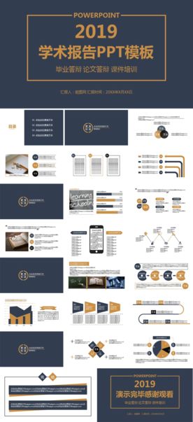 时尚简洁学术报告