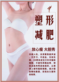 塑形减肥 展板