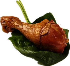 烤鸡腿透明素材图