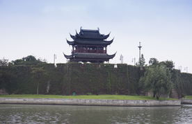 苏州 觅渡桥 桂花公园