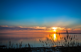 海边夕阳风景天空云彩