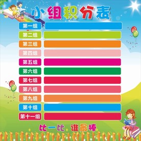 小组积分表