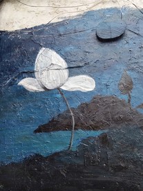 墙画 墙 画 艺术 荷花