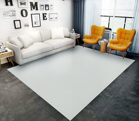 现代大厅客厅地毯样机模板