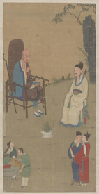 萧翼赚兰亭图轴