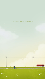 治愈系户外风景插画