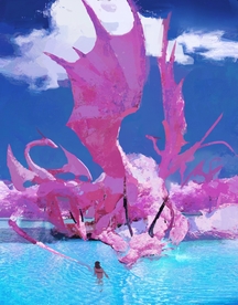 彩色人物动漫插画背景